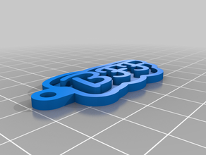bff Schlüsselanhänger kundengebundene 3d print model - Mito3D
