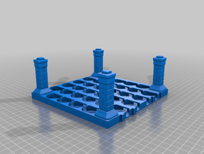 einfache stapelbare mini-Speicher d&d display display-Ständer dnd Miniatur dungeons dragons mini der miniaturen Regal einfach stapelbar container storage 3d print model - Mito3D