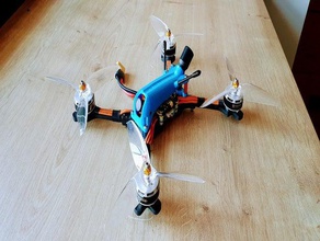 tbs fonte-dois canopy & campainha de suporte r c veículos drone multirotor quadcopter 3d print model - Mito3D