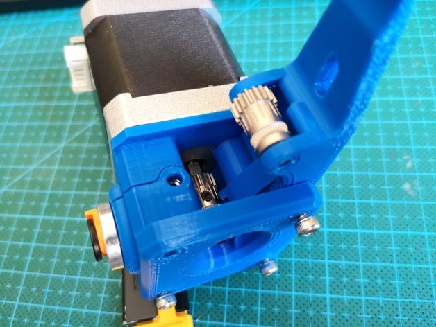 dual gear extruder 3d printer extruders bondtech bmg cr10 gears ender3 ender3pro stepper motor 3D print model - Mito3D
