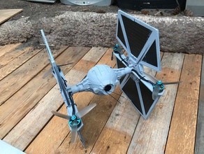 tie fighter quadcopter 3d baskı 3d print model - Mito3D