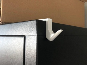 no screw coat hanger organization hook glue 3d print model - Mito3D