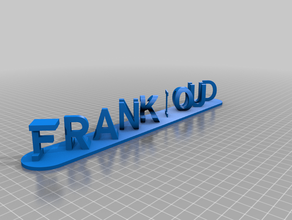frank ilusion signs & logos customized 3d print model - Mito3D