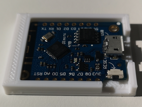 wemos arduino d1 mini paraurti v2 l'elettronica caso anteriore 3d print model - Mito3D