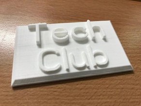 tech distintivo del club 3d print model - Mito3D