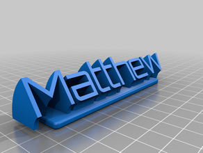il mio personalizzato spazzare targhetta remix office su misura 3d print model - Mito3D