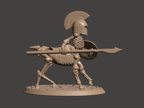 28 - undead iskelet centaur minyatür oyunlar 25 mm 30mm 32mm kemikler builder centaurlar dnd şekil at mini Minyatürler necromancer parçalar Kalkan kafatası mızrak kılıç wargame wargames wargaming 3d print model - Mito3D