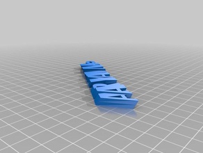 il mio personalizzato iamburny testo naaryannaame portachiavi kaaeyfob organizzazione su misura 3d print model - Mito3D