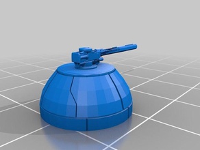 printable gun turret vehicles 3d print model - Mito3D
