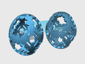 octahedral15v 2 3 4 5 6 7 17 19 20 21 32 45 122 123 135 matematik sanatı kubbe jeodezik sekizyüzlü küre 3d print model - Mito3D