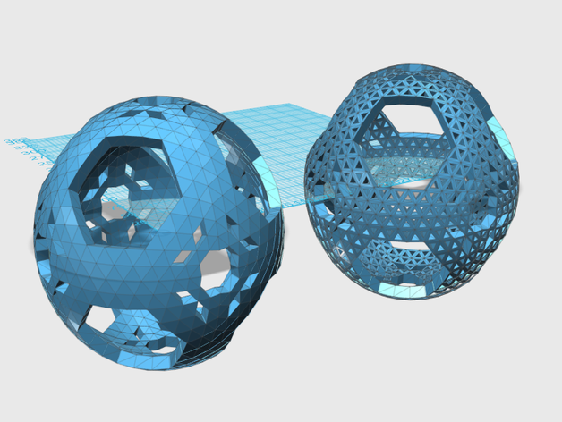 octahedral15v 2 3 4 5 6 7 17 19 20 21 31 32 33 45 122 123 135 Mathe-Kunst dome geodätische achtkantig sphere 3D print model - Mito3D