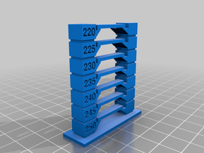 mybridgingtemperature tower 3d printing tests customized 3d print model - Mito3D