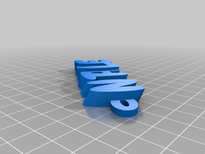 new natalie funny letter organization customized 3d print model - Mito3D