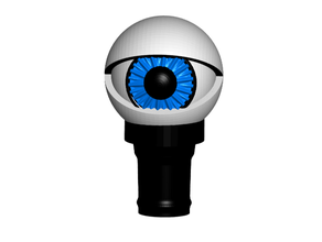 all seeing eye topper 7 cane walking hiking sticks eyeball pole stick 3d print model - Mito3D