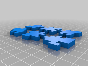 6 pezzo del cubo di puzzle i giocattolo scrivania fidget logica 3d print model - Mito3D