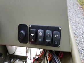 carling contura 4 panel de interruptores la electrónica 3d print model - Mito3D