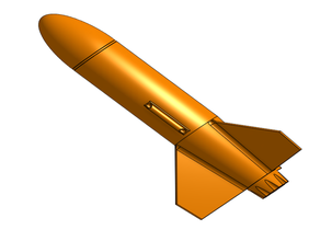 18mm nlt rocket hobby flying model red squirrel 3d print model - Mito3D