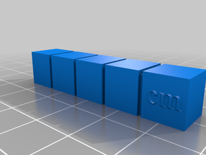 barras da escala de cm 3d print model - Mito3D