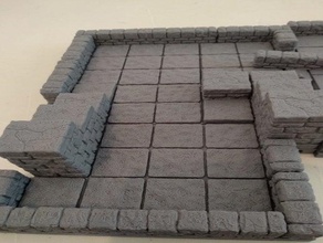 generic ground openforge 20 games dnd tiles dungeon dungeons dragons miniatures openforge2 rpg terrain tile 3d print model - Mito3D