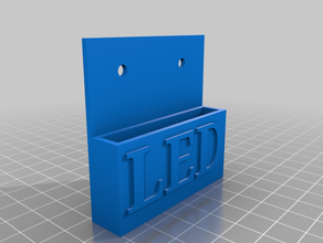 wandhalterung f r led-fernbedienung diy led 3d print model - Mito3D