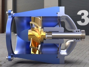 water turbine 1 tools 3d print model - Mito3D