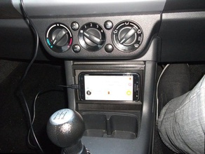 suzuki swift 2009 console phone holder automotive 3d print model - Mito3D