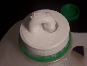 milk juice jug cap water trap kitchen & dining 3d print model - Mito3D