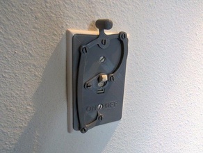 slightly more complex light switch household cover wall 3d print model - Mito3D