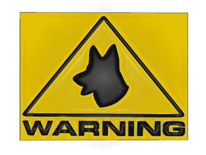 dogwarning Schilder & logos Hund Hunde schaeferhund schaerfer starship star wars Warnung 3d print model - Mito3D