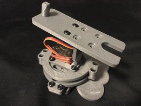 robot turn table robotics servo 3d print model - Mito3D