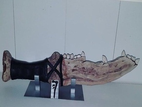 primeira lâmina stand da marca de caim modelos porta-lâmina dean winchester exibição suporte exposição pai assassinos cavaleiro do inferno sobrenatural 3d print model - Mito3D
