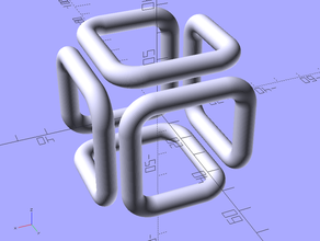 liscia sgi cubo con parametri segni e loghi 3d print model - Mito3D