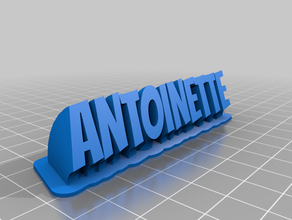 antoinette office customized 3d print model - Mito3D