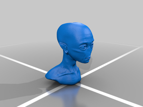 testa di alien art 3d print model - Mito3D