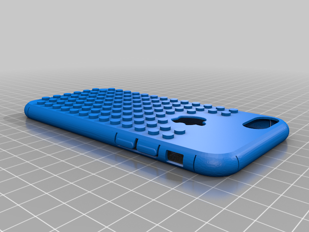 lego iphone 7 caso telefono cellulare iphoen il di iphone7 smartphone 3D print model - Mito3D