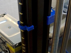 led strip clip 20mm profile rail electronics 20x20mm alu aluminium profilschiene switch 3d print model - Mito3D