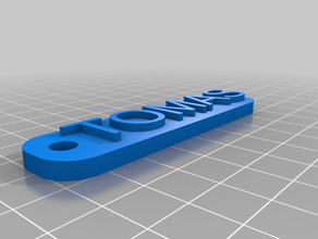 chaveiro tomas sinais e logotipos personalizado 3d print model - Mito3D