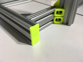20x40 kapaklar profil alu 3d yazıcı parçaları 3d print model - Mito3D