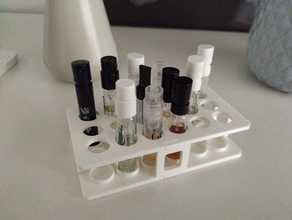 amostra de perfume titular recipientes exemplo 3d print model - Mito3D
