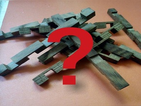 unsolved japanese puzzle puzzles wood 3d print model - Mito3D