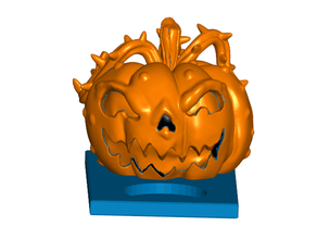 halloween pumpkin tealight candle holder decor decoration jack-o-lantern 3d print model - Mito3D