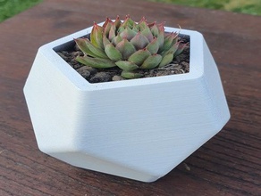 geometric planter 3d printing 3d print model - Mito3D