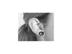 ear dilator simple earring 3d printing slash cool earrings ear-piercing piercing 3d print model - Mito3D