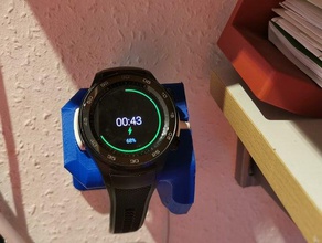 huawei watch 2 charging wall mount organization 3d print model - Mito3D