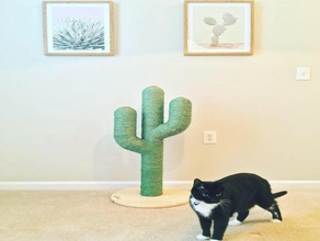 cactus gatto scratcher gli animali domestici art cat la decorazione prusa i3 tiragraffi 3d print model - Mito3D