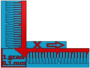 dual-extruder-Kalibrierung vernier 3d-Druck-tests dual-extruder Drucker-Kalibrierung 3d print model - Mito3D