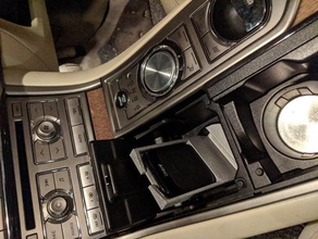 jaguar xf sans fil de recharge téléphone titulaire l'automobile 3d print model - Mito3D