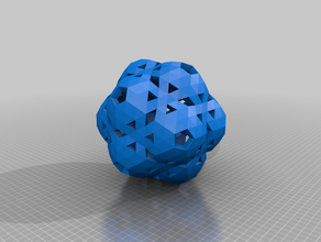 convexicosahedral7v 1 2 8 9 15 28 29 30 36 arte da matemática convexo cúpula icosahedral esfera 3d print model - Mito3D