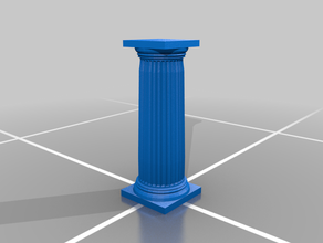 pilier bâtiments et structures de l'époque romaine romantique l'art romain 3d print model - Mito3D