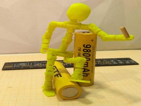 stickman juguetes mecánicos articulados bisagra 3d print model - Mito3D